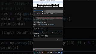Python Numpy Module is Fast and Rich with Object Orieted Features