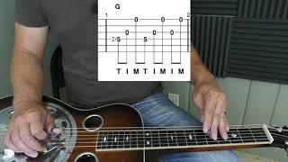 "Bluegrass  Blues" | G Major Pentatonic Dobro Lesson PREVIEW