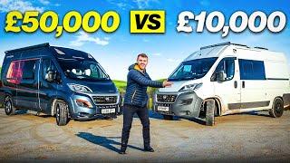 £50K PROFESSIONALLY BUILT vs £10K DIY BUILT CAMPER VAN