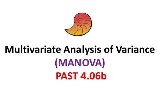 Multivariate Analysis of Variance (MANOVA) in Past | Statistics | Statistics Bio7