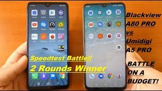 Blackview A80 Pro vs Umidigi A5 Pro-Speedtest !Battle On A Budget! Only 1 Winner!