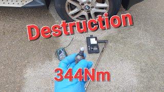 Car destroyed ! Tight alloy wheels bolts What can happen ? #damage #broken #destruction #destroyed