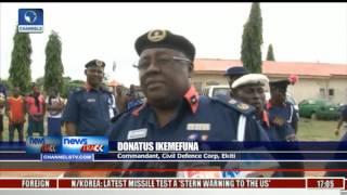 Civil Defence Corps Parades Suspected Traffickers In Ekiti