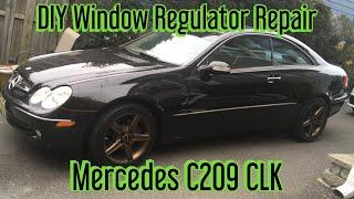 Mercedes CLK320 W209 - Window regulator - removal and repair for under $20.