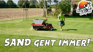 TOPDRESSING - eine Prise Sand für meinen Rasen. Ihr wisst ja: Sand geht immer!