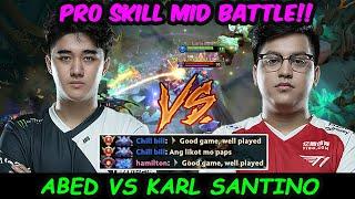 Abed Puck vs Karl Santino Queen of Pain | Pro Skill Midlane battle Dota 2