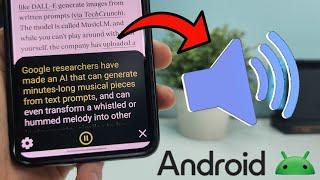 Read Aloud Any Text On Your Android Phone (Text to Speech) 2024