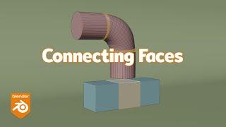 2 ways to connect faces for 3d modeling in Blender