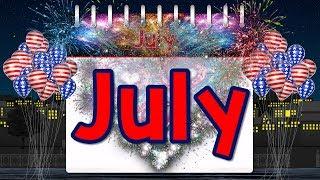 July | Fun Calendar Song for Kids | Month of the Year | Jack Hartmann