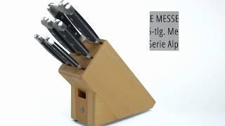 Güde Messerblock mit Messer und Wetzstahl