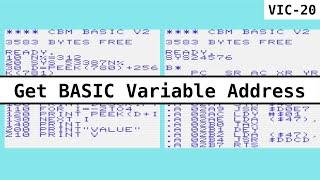 Getting the Address of BASIC Variables on the VIC-20