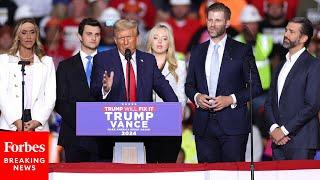 WATCH: Trump Invites His Children Up Onstage At Campaign Rally In Pittsburgh, Pennsylvania