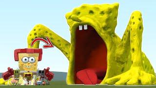 NEW SPONGEBOB EATER GIANT SEA MONSTER!! Garry's Mod [ Spongebob Family ]