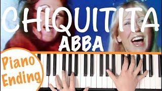 How to play CHIQUITITA - ABBA Piano Tutorial (Ending Part)