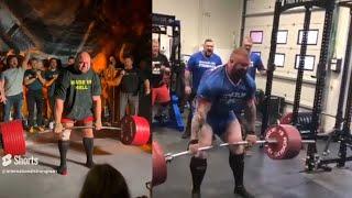 Ivan Makarov & Hafthor Bjornsson 480KG/1058LBS Deadlift Side by Side