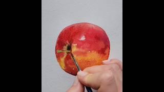 Painting fruits with watercolors.#artlesson #watercolorart #watercolorfruits artfruits #artwork