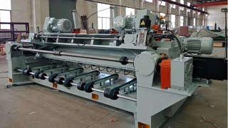 Full automatic 8ft spindleless veneer peeling line Sanji high quality veneer peeling machine