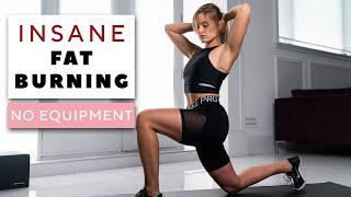 Insane CALORIE and FAT BURNING workout // NO equipment// Jessica Webb