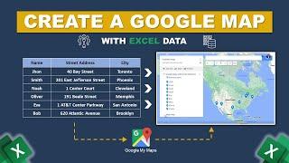 How to Create a Google Map with Excel Data