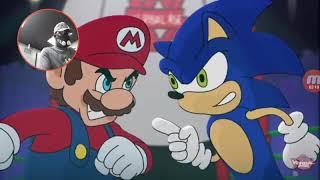 Mario vs sonic reaction