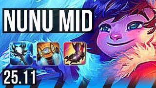 NUNU & WILLUMP vs EKKO (MID) | Legendary, 35k DMG | KR Master | 25.11