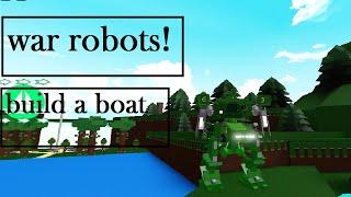 war robots! in build a boat walker!