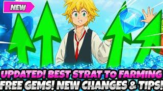 *UPDATED!* NEW BEST STRATEGY FOR FAST FARMING FREE GEMS! BIG NEW CHANGES & TIPS! (7DS Grand Cross