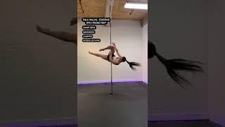 How to Pole Dance // Intermediate Pole Combo// Pole Fitness Tutorial #poledance #polefitness