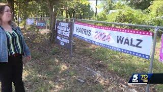 Oklahomans reporting political signs stolen from their yards