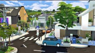  Neighborhood modern  Residential | NO CC | + Gallery Art | The Sims 4 | STOP MOTION | TymMess