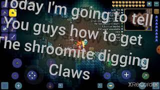 How to make a chrolphyte farm/get shroomite digging claws toturial