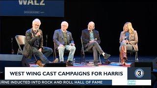 Cast of 'The West Wing' campaigns for Harris/Walz in Madison