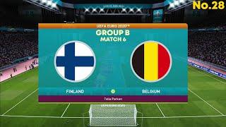 Finland vs Belgium | UEFA EURO 2020 | Matchday 3 Group B | PES 2021