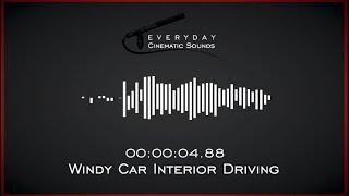 Windy Car Interior Driving | HQ Sound Effect