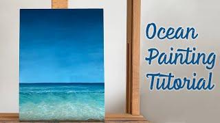 Tropical Ocean Wave Oil Painting Tutorial: Step by Step