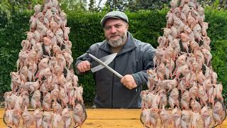 Cooking Bunch of Tender Quails with Rice! Chestnut is the BEST Ingredient?