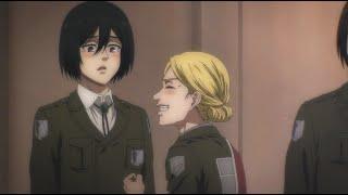 Historia makes Mikasa blush - Attack on Titan Season 4 Episode 10