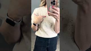 Barbara knit top try on (size s)