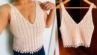 TOP Blouse CROCHET | Crop Top | SIZE S M L | REALZA CROCHET