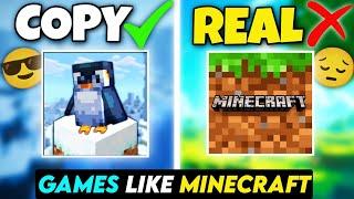 TOP 3 BEST GAMES LIKE MINECRAFT 1.21 JAVA EDITION  | COPY GAMES LIKE MINECRAFT 