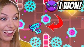 I BEAT A Demon Level! | Geometry Dash