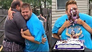 GRIM AND HIS DAD REUNITED! HILARIOUS "NOT MY HANDS" CHALLENGE BIRTHDAY PARTY!