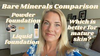 Comparing Bare Minerals Liquid and Powder Foundations | Which is better for mature skin?