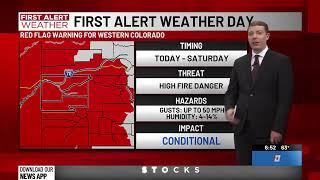 FIRST ALERT: Gusty winds and low humidity causing high wildfire risk