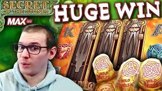 HUGE WIN on Secret of the Stones MAX Slot - £7.50 Bet