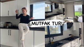 MUTFAK TURU 2024 | MUTFAK DOLAP İÇİ DÜZENİM | YENİ MÜSTAKİL EVİMİN MUTFAK VE EV TURU