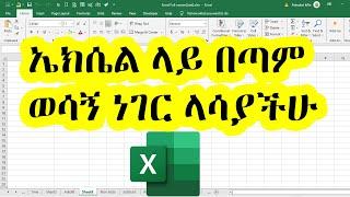 ኤክሴል ላይ በጣም ወሳኝ ነገር ላሳያችሁ | Autofit Columns