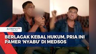 Berlagak Kebal Hukum, Pria Diduga Pamer Nyabu di Medsos