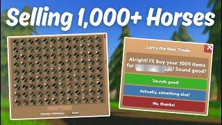 Selling *1,000+ HORSES* To Larry! How Much Will I Get? | Wild Horse Islands