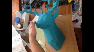 pepakura deer Timelapse